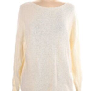Ann Taylor LOFT, Lou & Grey Cream Pullover Sweater, Size L